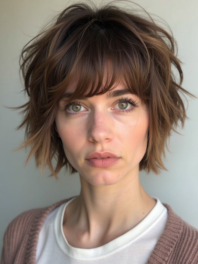 Short Messy Haircuts For Women: Short Shaggy Hairstyles