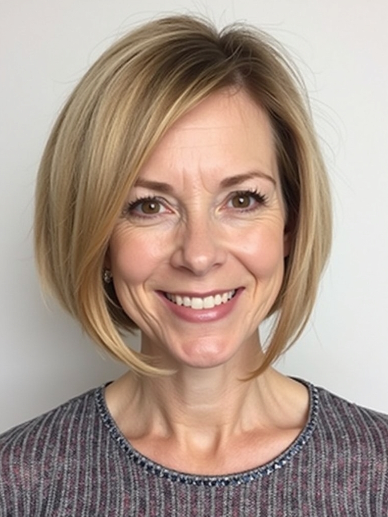 Hairstyles For Thin Hair Fine Over 50: The Chin-Length Bob