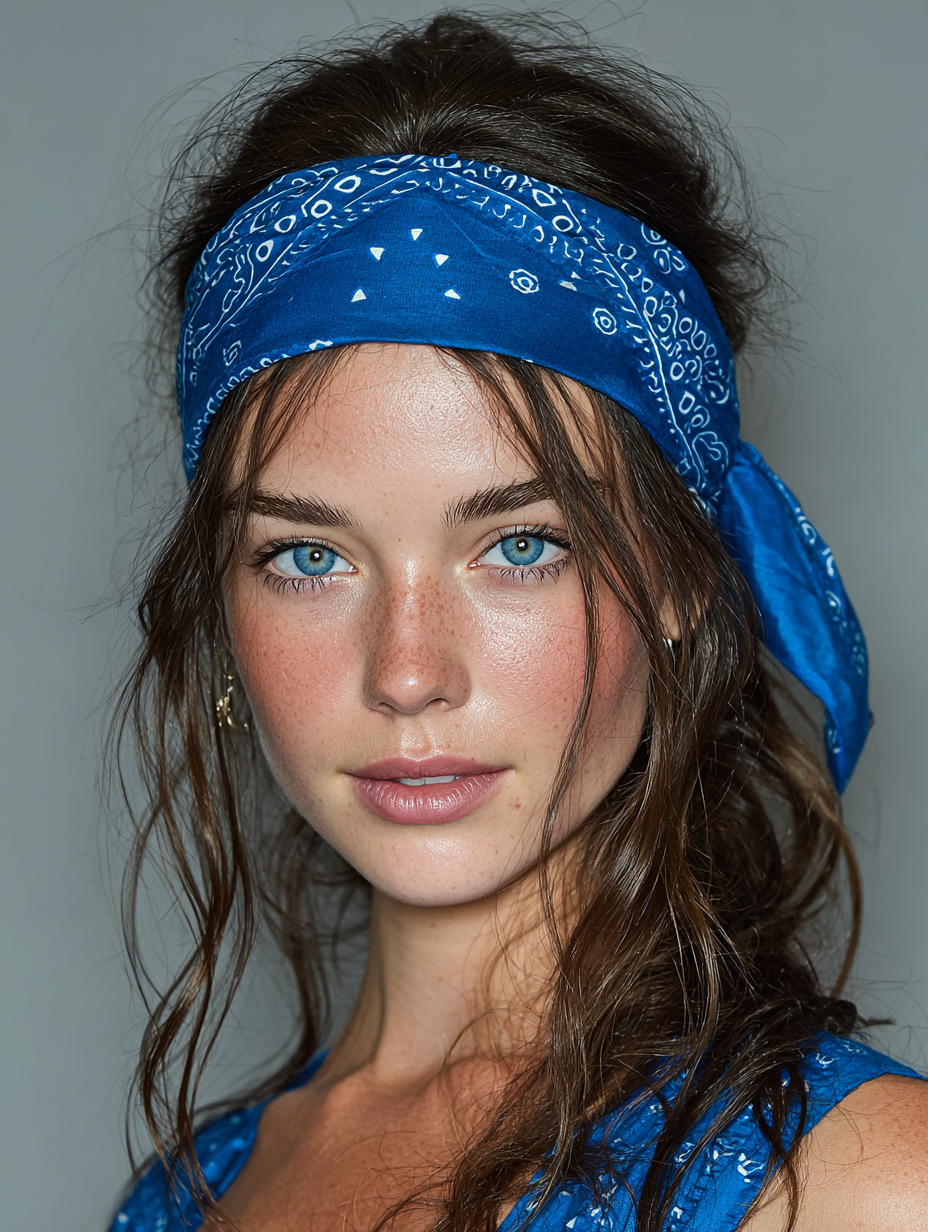 Festival Hairstyles: Bandana Headband with Loose Waves