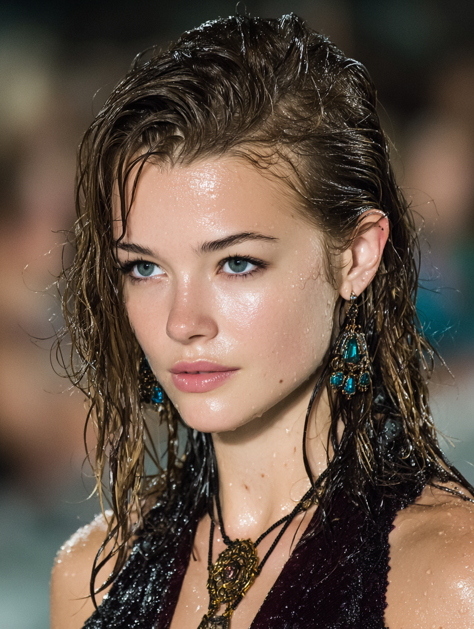 Festival Hairstyles: Slicked Back Wet Look