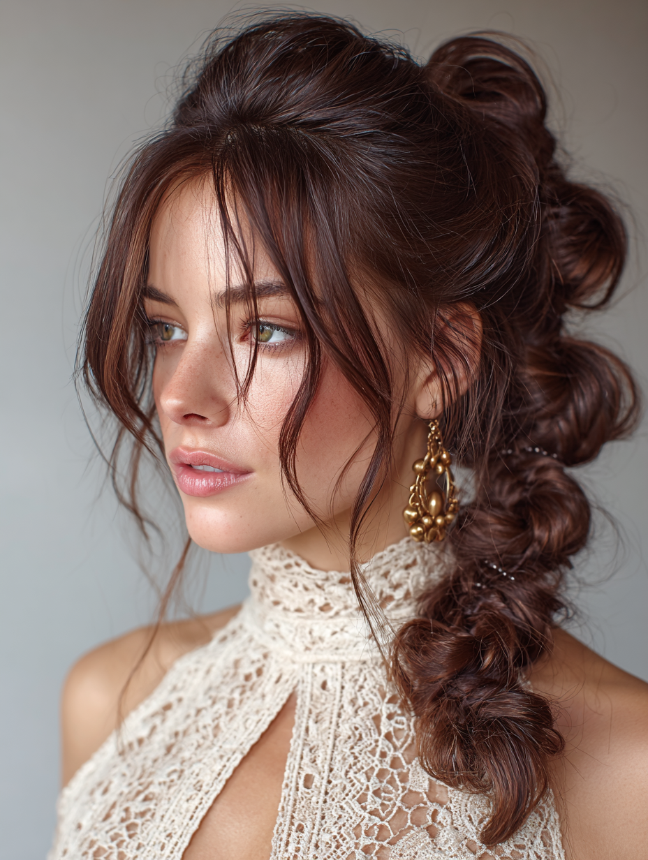 Festival Hairstyles: Bubble Braid Ponytail