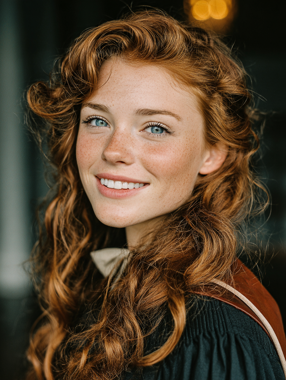 Graduation Hairstyles With Cap: Deep Side Waves