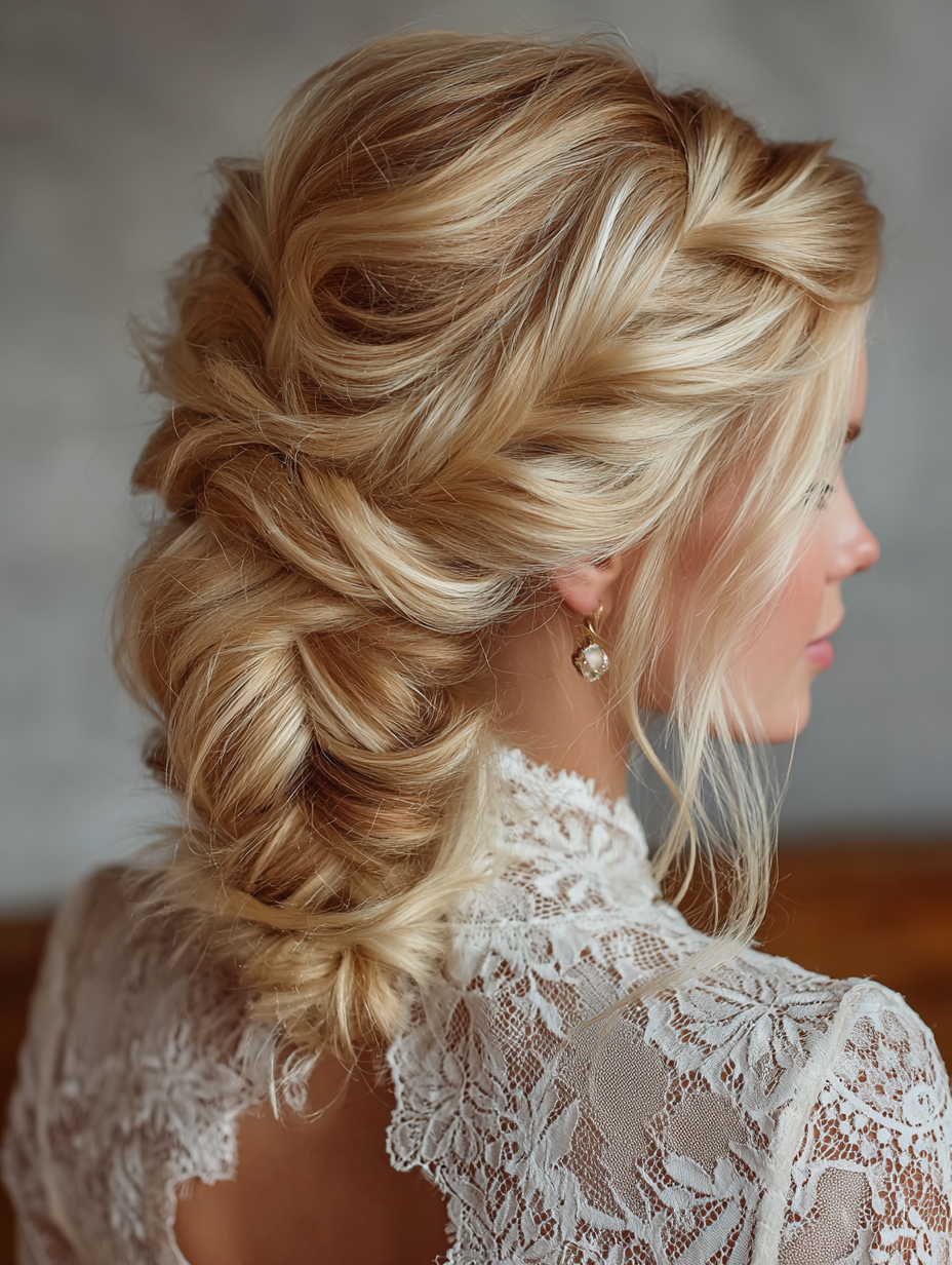 Graduation Hairstyles With Cap: Fishtail Braid